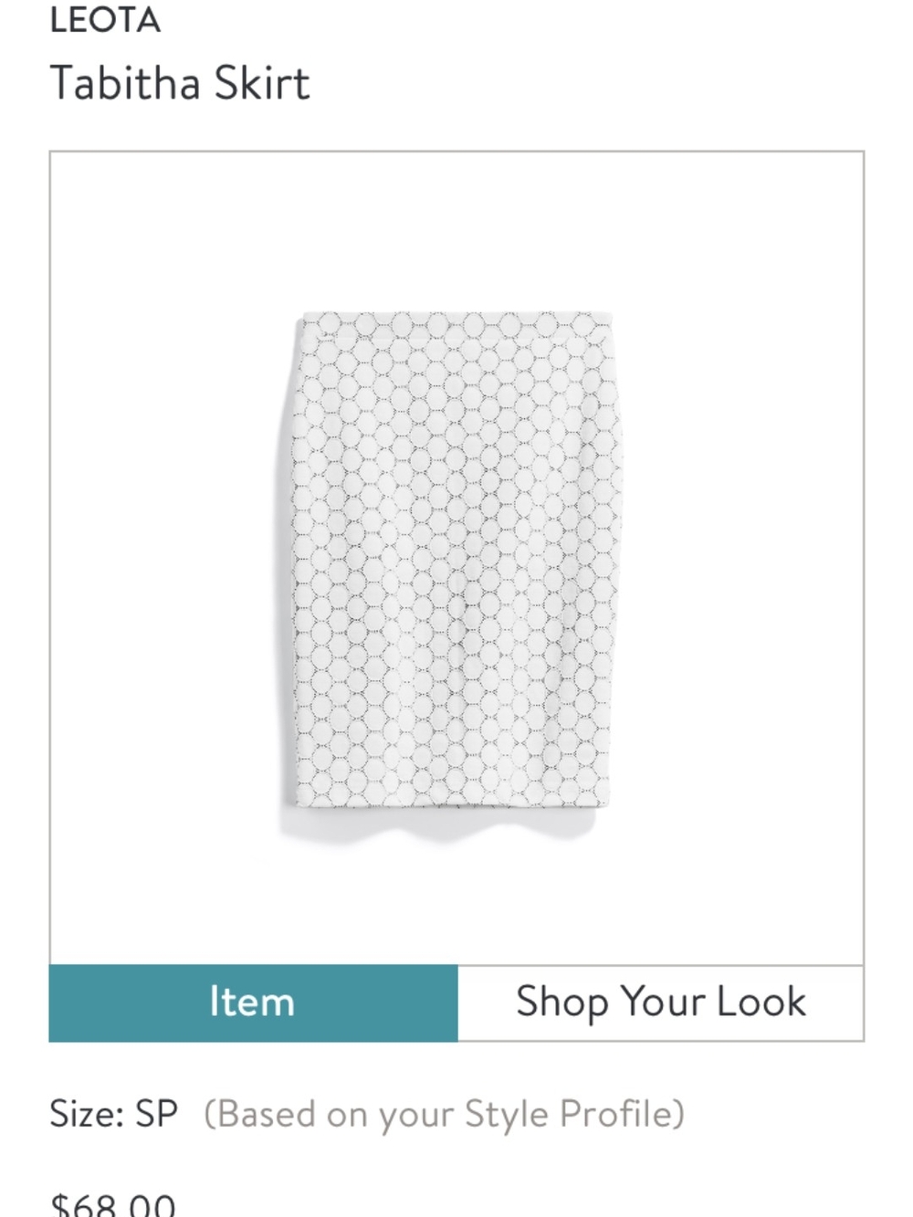Leota White Lace Pencil Skirt with Geometric Overlay